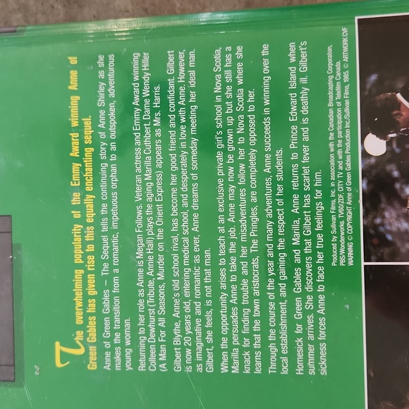 Anne of Green Gables Rare Collection VHS Nova Home Videos The Sequel included - Picture 8 of 11